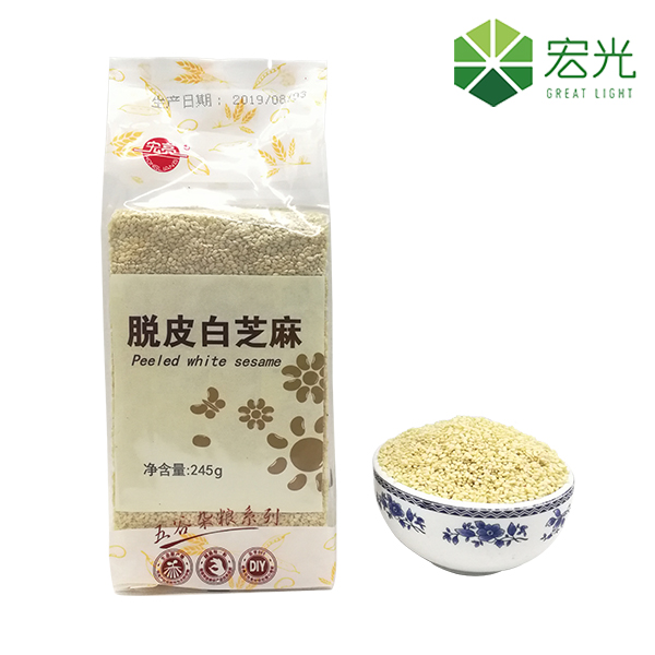 脱皮白芝麻